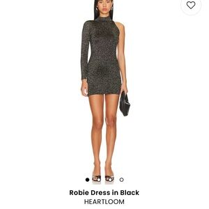 NWT Revolve ROBIE DRESS IN BLACK HEARTLOOM